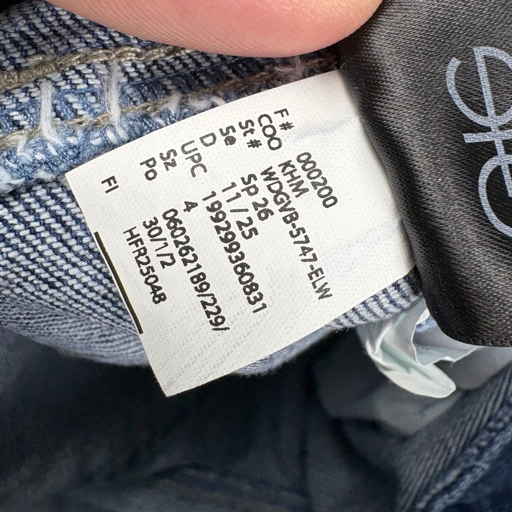 Gloria Vanderbilt Wide Leg Jeans Womens 4 Blue High Rise Dark Wash Cropped Boho - Picture 10 of 10